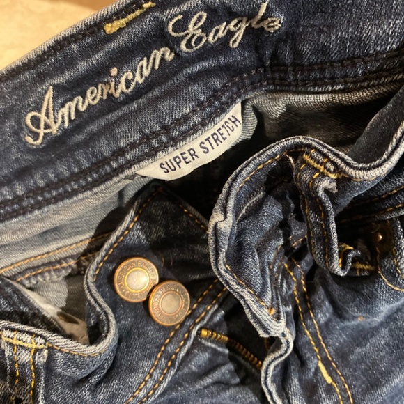 American Eagle Super Stretch Skinny Jeans - Size 00 Regular - Picture 2 of 4